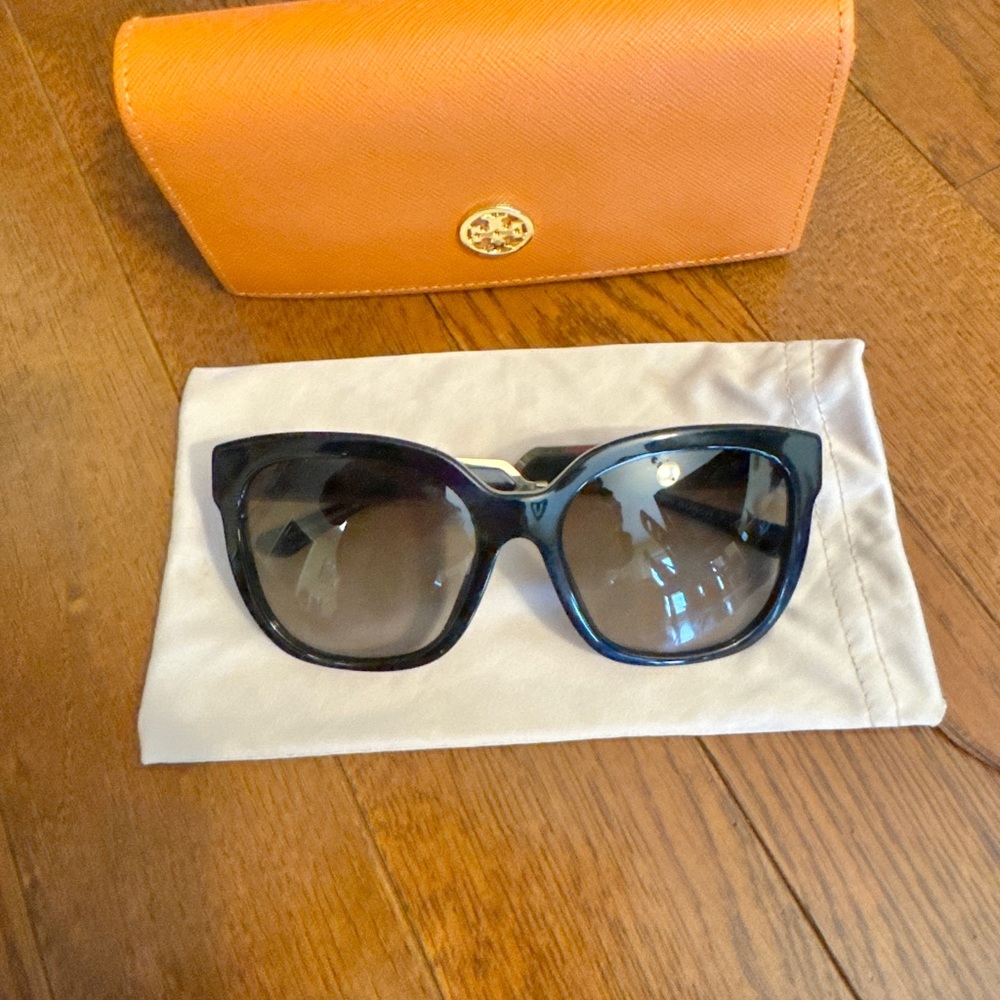 TORY BURCH TY 7161U 1835/13 BLACK GRADIENT AUTHENTIC FRAMES SUNGLASSES 56-18